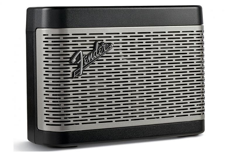 The Fender Newport Bluetooth speaker is modelled after the company's custom 1968 amplifiers, with an appropriately retro, vintage look and volume, treble and bass knobs.