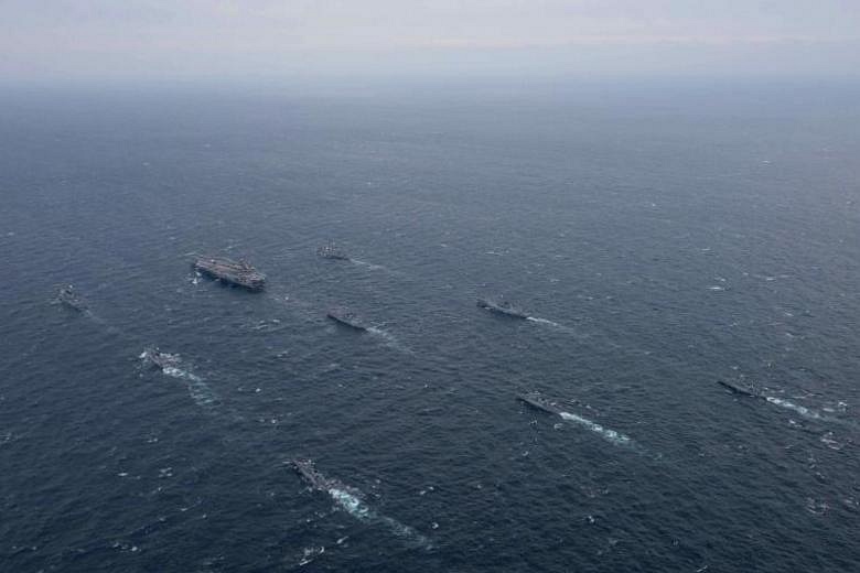 US carrier patrols off Korean peninsula in warning to Pyongyang | The ...