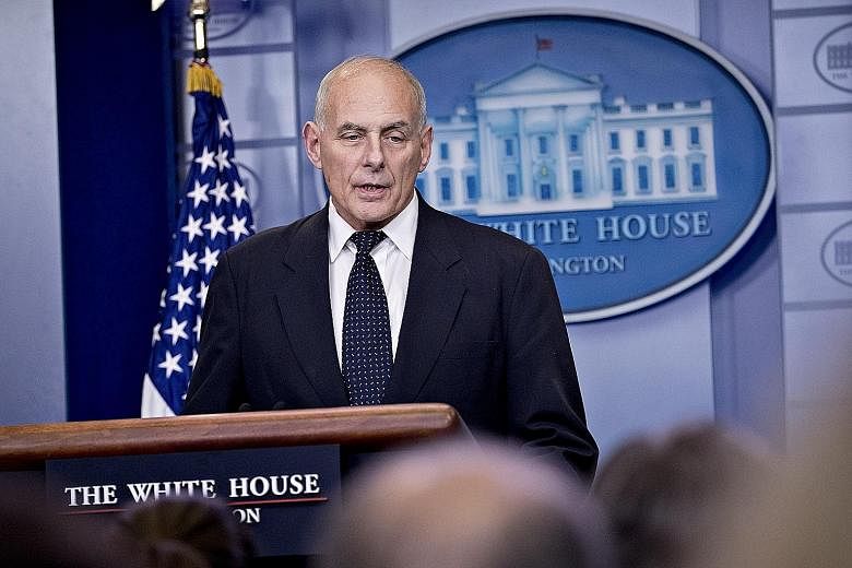 White House Chief of Staff John Kelly defended the US President during a briefing in Washington on Thursday. He said Mr Donald Trump had expressed his condolences in the best way he could.