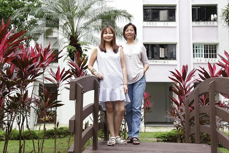 Ms Ang Yeh Ray (left) and her mother, Mrs Ang Tang Hwa, have lupus. Ms Ang's aunt died of the disease at age 28. Lupus sufferer Rita Lim had three miscarriages before becoming pregnant again in 2015, when she gave birth to son Anderz. She credits hus