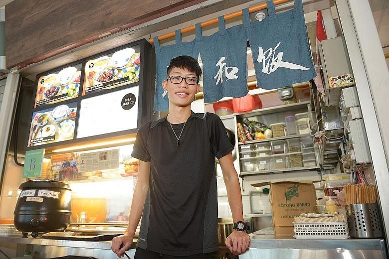 SIT graduate Raphael Sim worked part-time as a waiter so he could have time to start a food stall business in Bedok North.