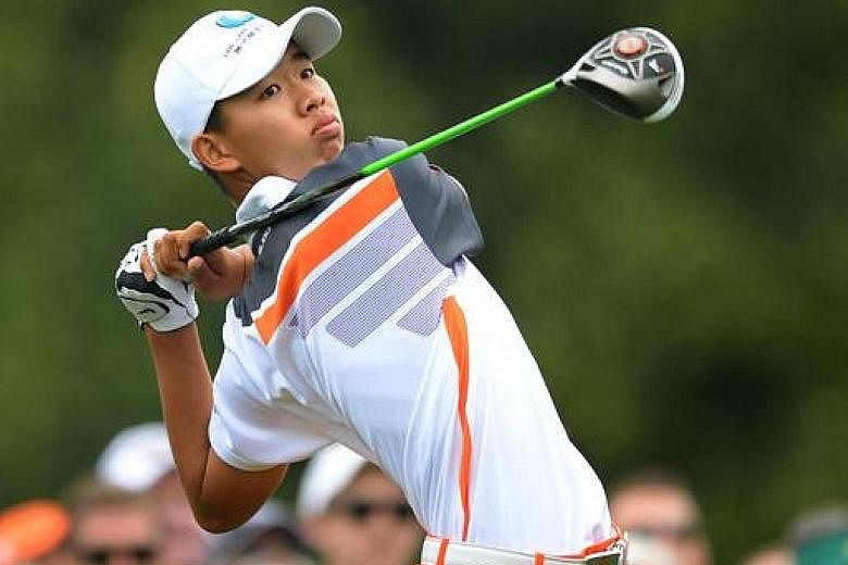 China's Guang Tianlang, only 14 at the time, was given a one-shot penalty for slow play during the 2013 Masters.