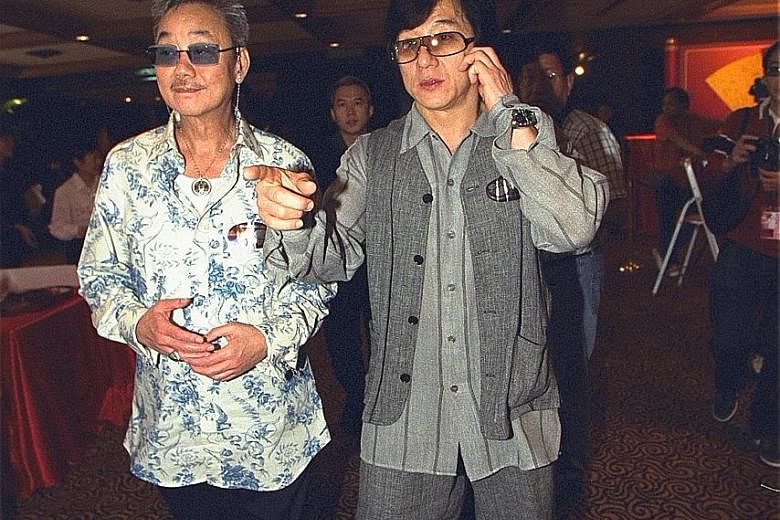 Jackie Chan and his manager Willie Chan.