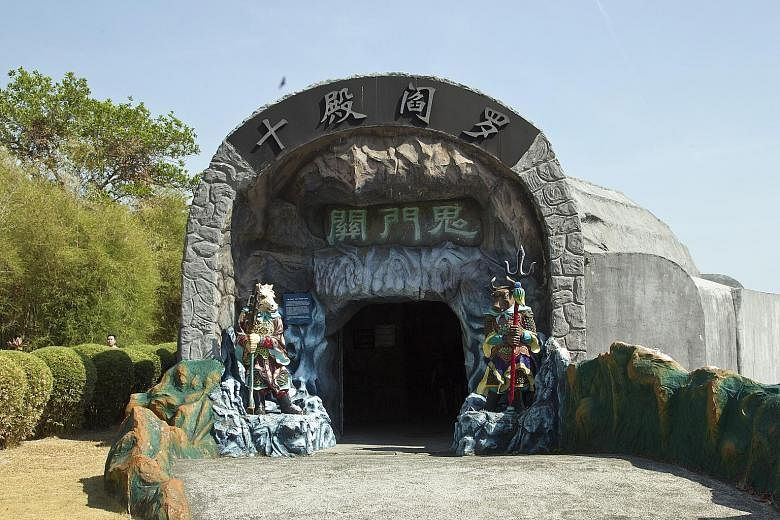 A tour of Haw Par Villa's 10 Courts of Hell is meant to be a chance for visitors to have a serious think about taboo concepts such as death and the afterlife.