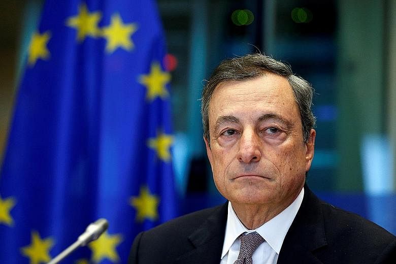 European Central Bank President Mario Draghi said that since core inflation in the euro zone has not shown an uptick, an ample degree of monetary stimulus remains necessary. The bank thus twinned cutting the bond buys with a nine-month extension of t