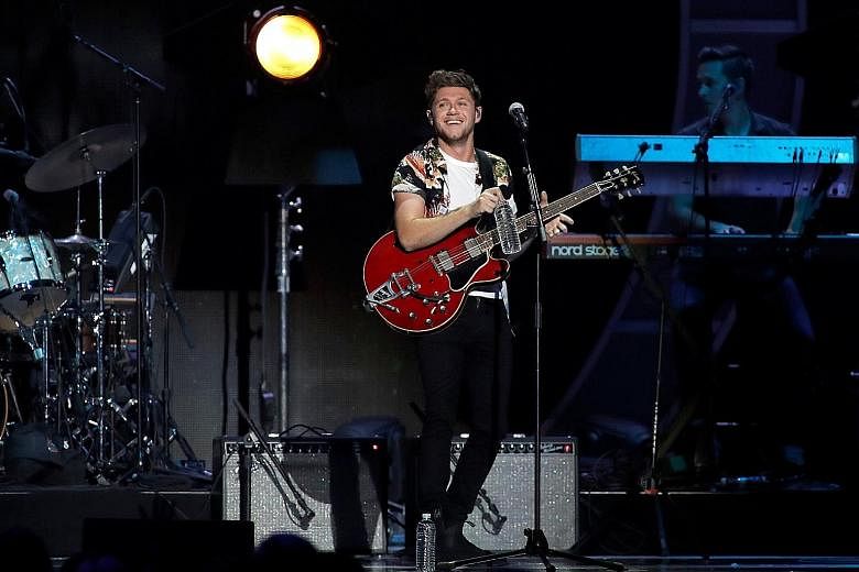 Singer Niall Horan performing at the iHeartRadio Music Festival at T-Mobile Arena in Las Vegas, Nevada, last month.