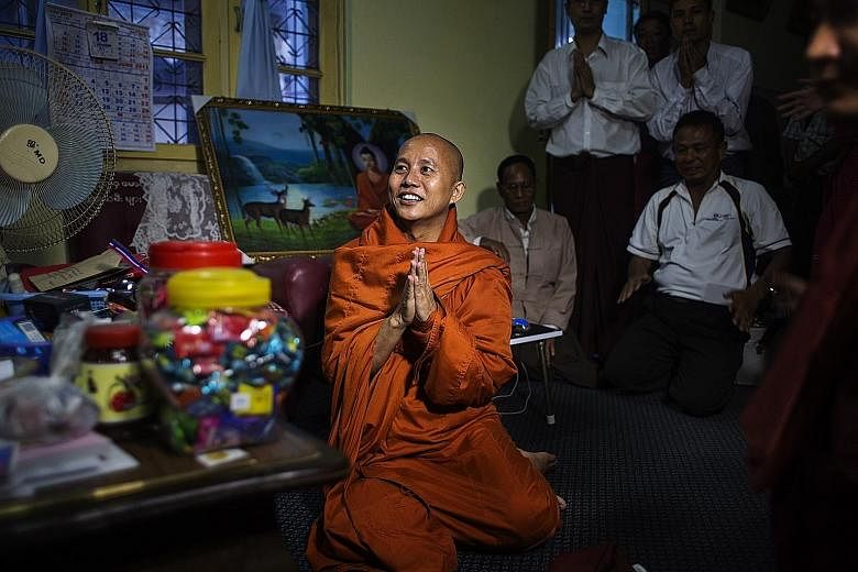Ultranationalist Buddhist monk Ashin Wirathu posts daily updates, often containing false information, that spread a narrative of the Rohingya as aggressive outsiders in Myanmar.