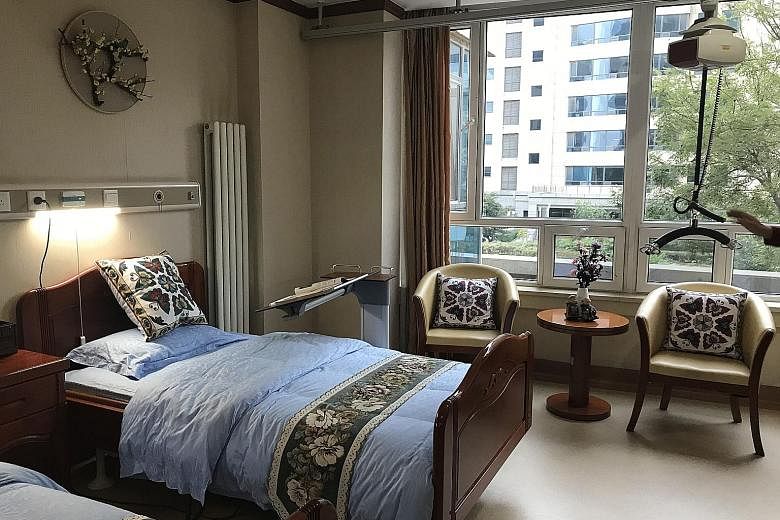 All 1,500 beds at the Yanda International Health Centre's retirement home are occupied, with 90 per cent of the residents from Beijing.