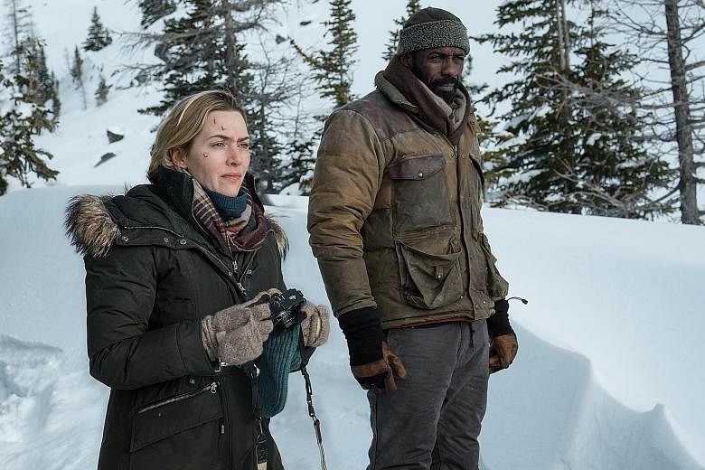Kate Winslet and Idris Elba play two people who are stranded on the snowy mountains in Utah.