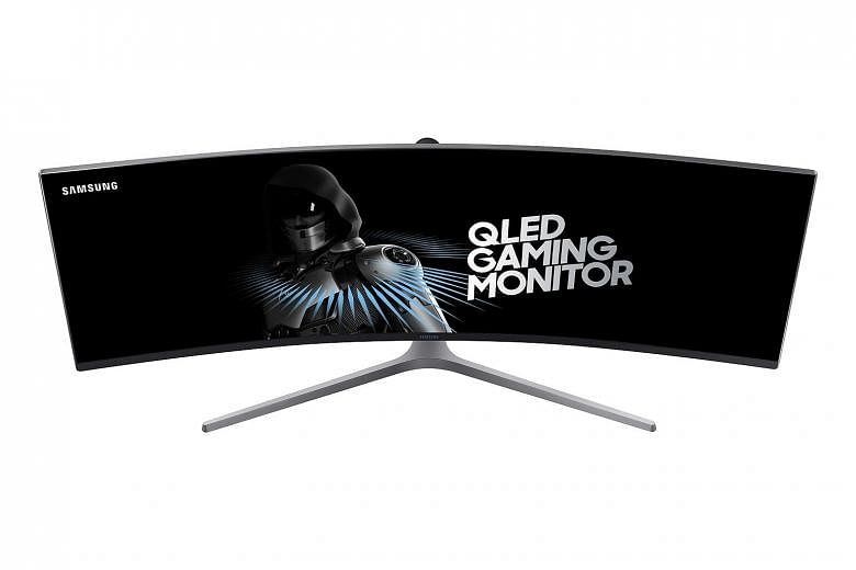 This monster 49-inch CHG90 Qled gaming monitor features a super ultra-wide display. Heavy multitaskers will relish the ability to fit multiple windows on this monitor's extended canvas.