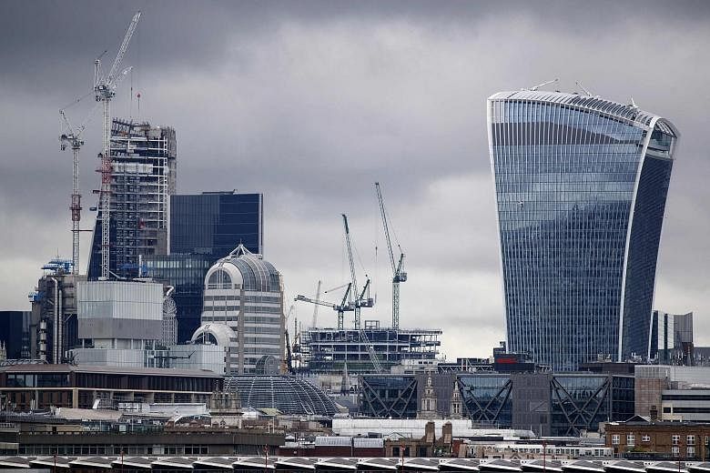 Skyscrapers in the City of London financial district. The Financial Stability Board noted that finance institutions are already using artificial intelligence and machine learning in assessing credit quality, pricing and marketing insurance contracts,