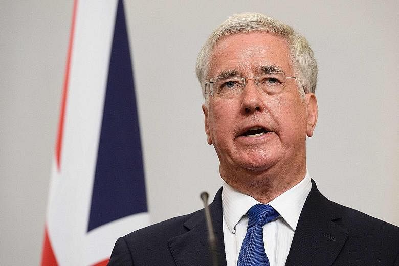 Mr Michael Fallon has admitted repeatedly touching a female journalist's leg during a dinner.