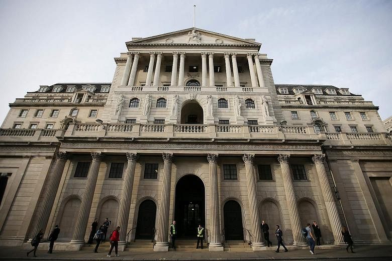 The Bank of England in London. Britain's central bank faces a major challenge in convincing people that its interest rate hike is linked to any results in controlling the country's inflation.