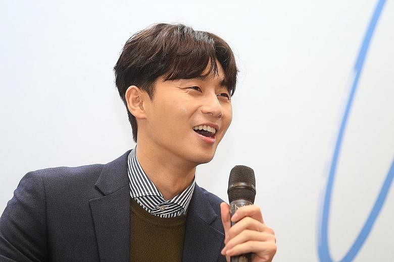 Actor Park Seo Jun is looking forward to trying local food while in Singapore.
