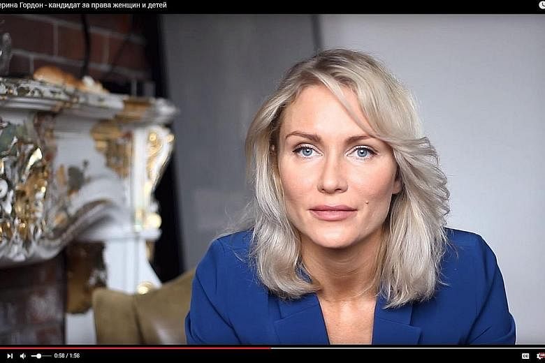 Ms Ekaterina Gordon says she is disillusioned by both pro-Kremlin politicians and the liberal opposition.