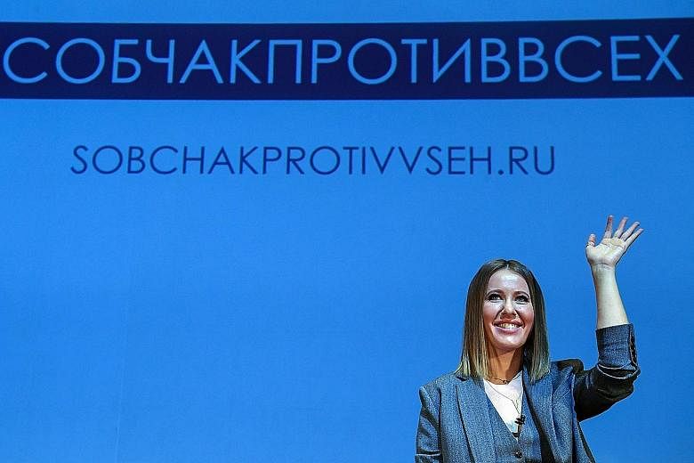Ms Ksenia Sobchak's father, former mayor Anatoly Sobchak, is seen as Mr Vladimir Putin's godfather.