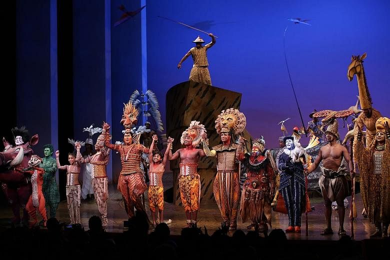 The Lion King's 20th-anniversary performance on Sunday night.