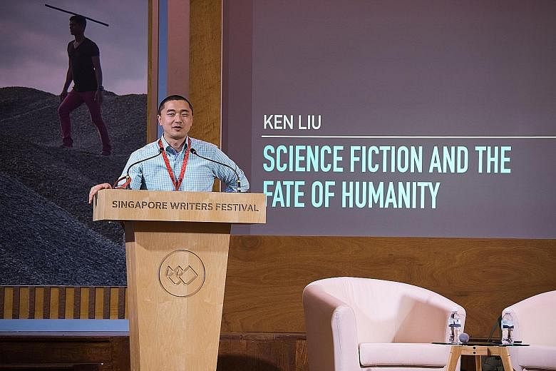This is the second time science-fiction writer Ken Liu is participating in the Singapore Writers Festival.