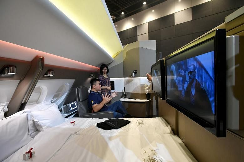 SIA's new suites in the A380 have features like separate sitting and sleeping areas and a wireless tablet that acts like a personal butler.