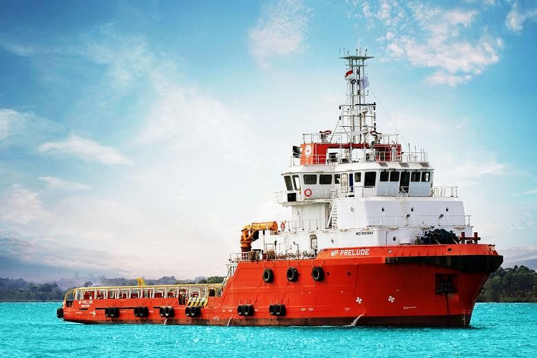 The MP Prelude, a tug supply vessel owned by a subsidiary of Marco Polo Marine. The group slipped into negative equity net of liabilities of $150.8 million after taking total impairment and allowances of $299.3 million.