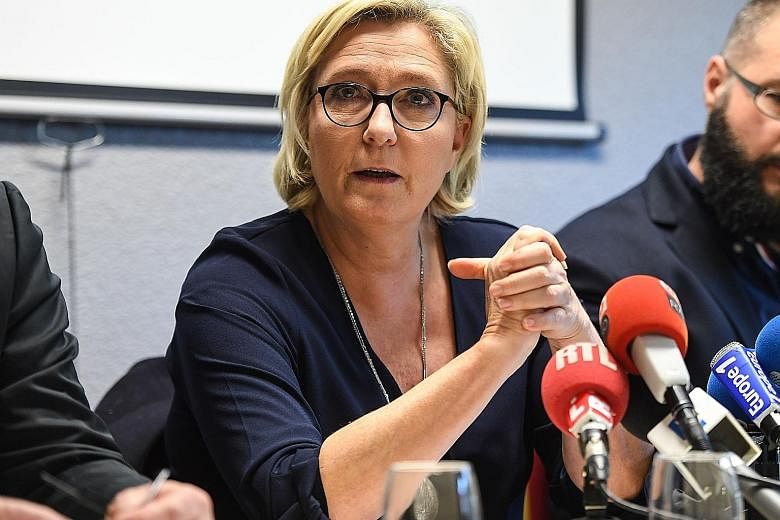 National Front leader Marine Le Pen called the move a "purely political decision" that violated her freedom of expression.