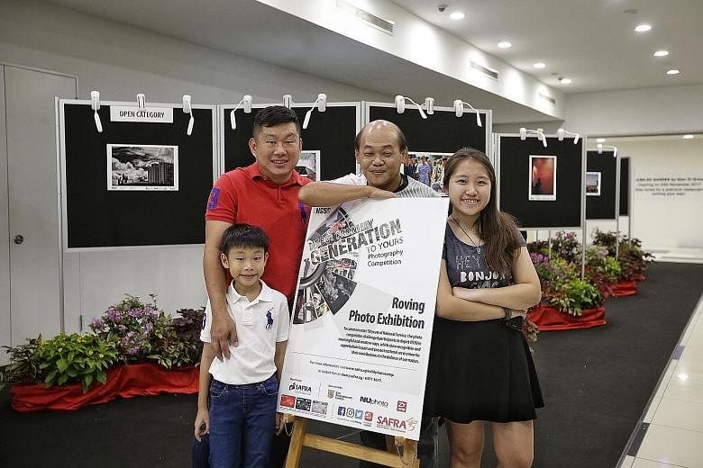 Jordan, eight, and his father Lawrence Pang, 39, took second prize in the Open and Youth categories, while Mr Desmond Teo, 54, won the top prize in the Open category and Julia Chee, 15, topped the Youth section.