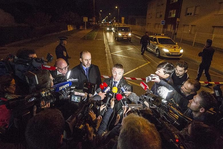 French prosecutor Pierre-Yves Couilleau speaking to media outside the Blagnac campus of the Institute for Social Research, where the attack took place, last Friday. According to reports, a 28-year-old man who had previously suffered from severe psych
