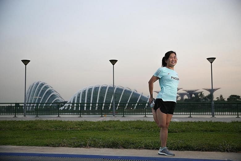 Ms Hermione Choong was put in the Trim And Fit club for overweight pupils in primary school, and struggled with her weight even in secondary school. But after completing a 6km race nearly 10 years ago when challenged by a friend, the tax manager beca