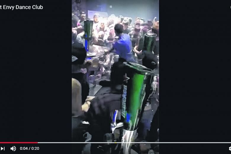 Footage of the fight at Envy Dance Club - showing people punching and kicking one another - went viral yesterday.