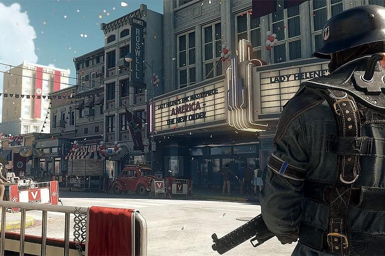 The latest entry in the Wolfenstein franchise, Wolfenstein II: The New Colossus, is set in an alternative 1960s timeline - the Nazis have won World War II and taken control of the United States.