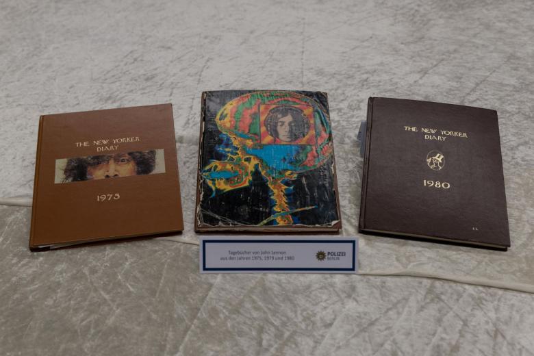 German police present stolen John Lennon diaries, glasses The Straits