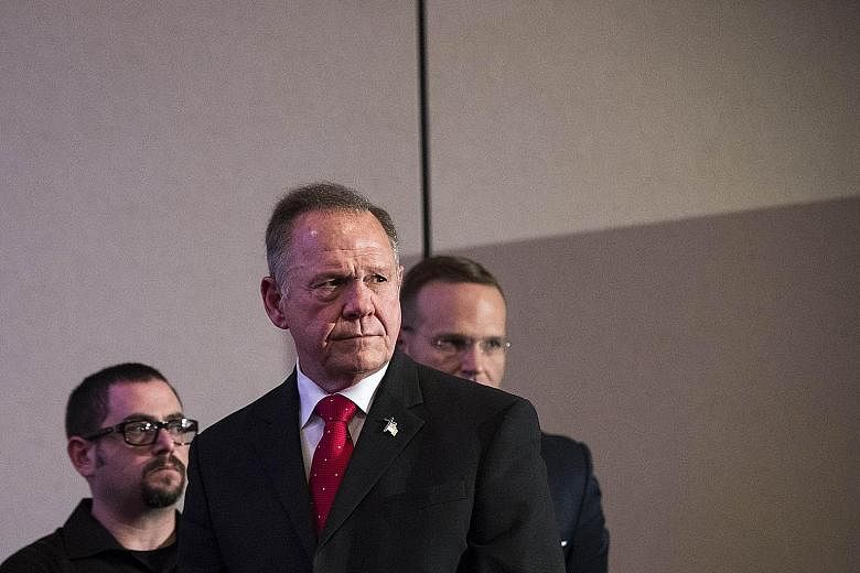 Four women have accused Mr Roy Moore of pursuing them when they were teenagers.