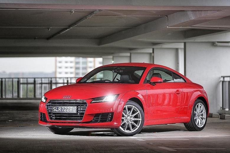 The Audi TT has a sporty appearance and is an engaging drive.