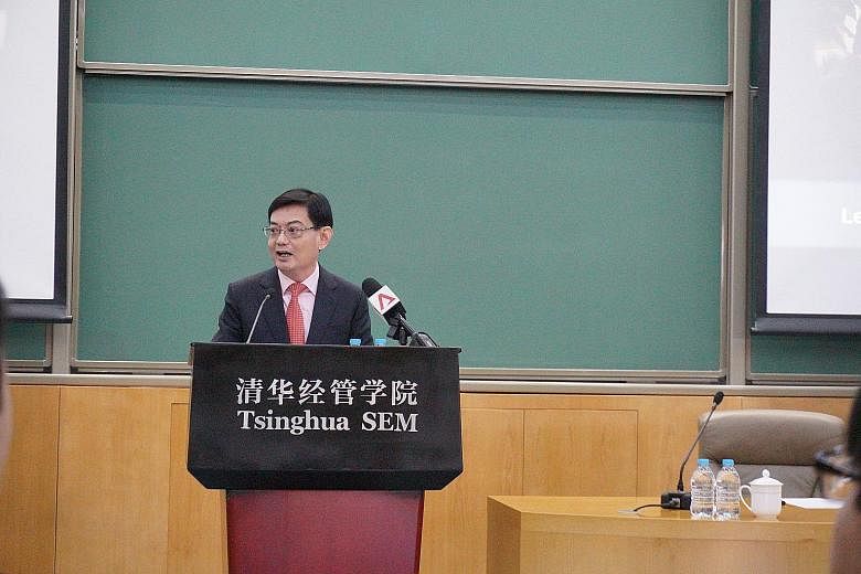 During his five-day trip to China, Finance Minister Heng Swee Keat visited Tsinghua University Science Park and saw its built-in ecosystem for turning ideas into commercial products.