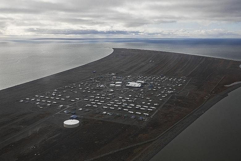 Point Hope, one of the most remote towns in the US, is a small gravel spit on the north-western coast of Alaska. It is surrounded by icy seas on three sides. Schoolchildren taking an online test in Point Hope, Alaska, earlier this year. As a surprisi