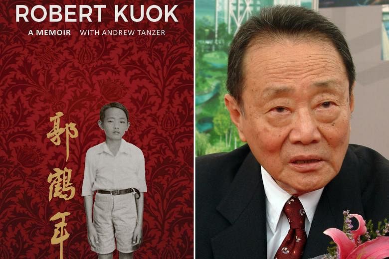 Mr Robert Kuok in a 2004 photo. The notoriously media-shy billionaire has opened up in a 376-page memoir (left).