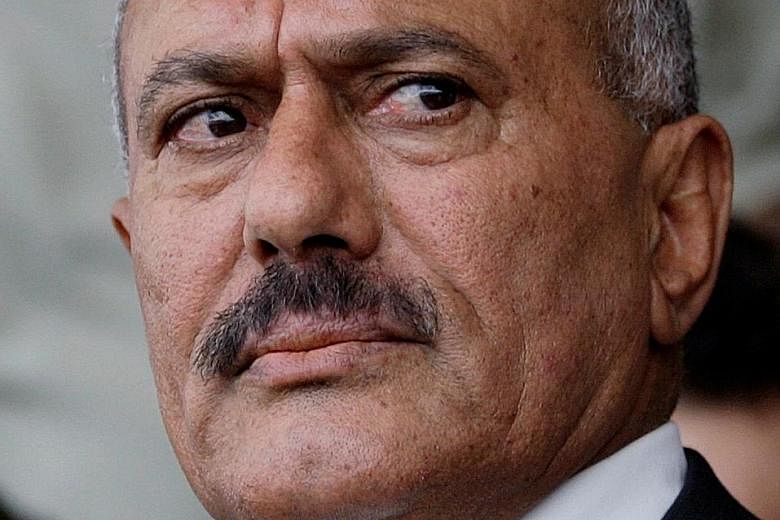 Sources in the Houthi group said fighters shot Mr Ali Abdullah Saleh dead.