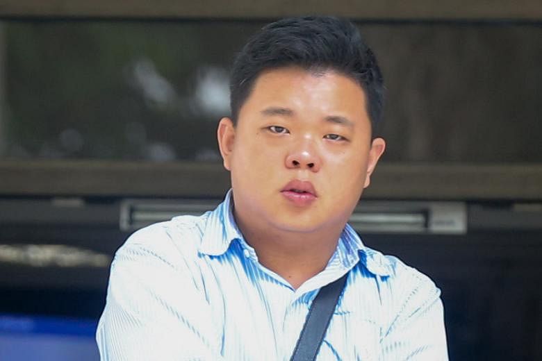 Yao Songliang (left) and Terence Tan En Wei face four charges each for renting out their private property to others for under six months. Both men had allegedly worked together to rent out four units at D'Leedon condominium in Farrer Road for short-t