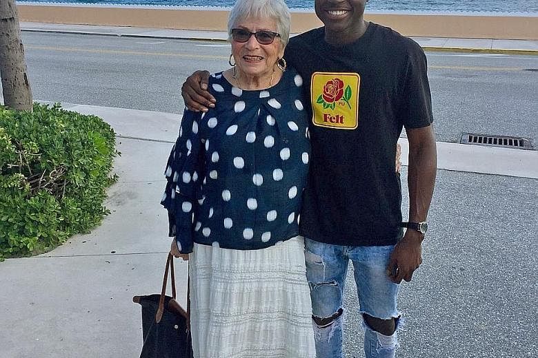 Rapper Spencer Sleyon, 22, and and retiree Rosalind Guttman, 81, connected over the Words With Friends game on their mobile phones.