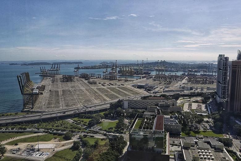 In 1966, the Government decided to build the first container port in South-east Asia in Tanjong Pagar (below), when such a concept was still new. The terminal opened in 1972.