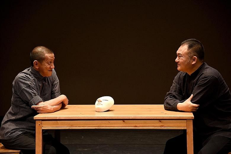 Indonesian dancer and choreographer Didik Nini Thowok (far left) and Chinese Kun opera expert Wang Bin in a triple-bill of intercultural performances co-directed by Danny Yung (above).