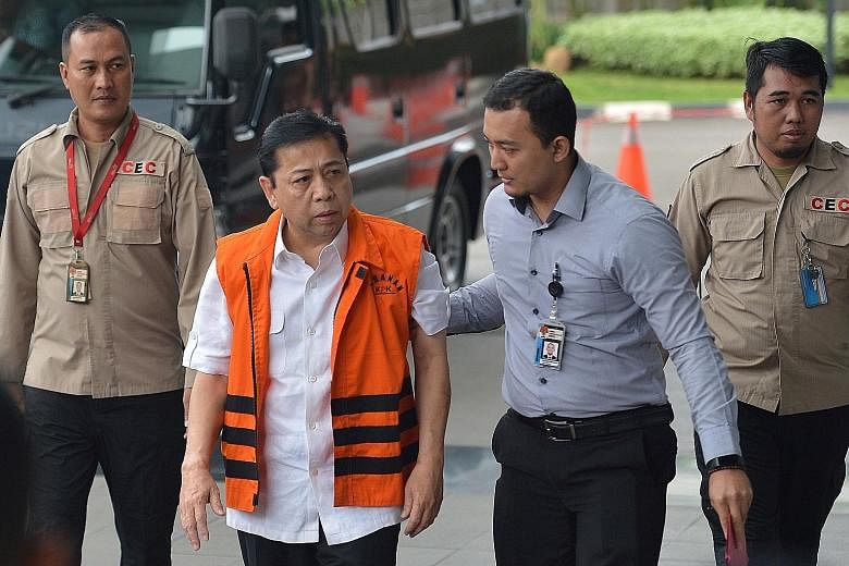 Setya Novanto was last month relieved of his duties as Golkar chairman, a few days after he was detained by the KPK.