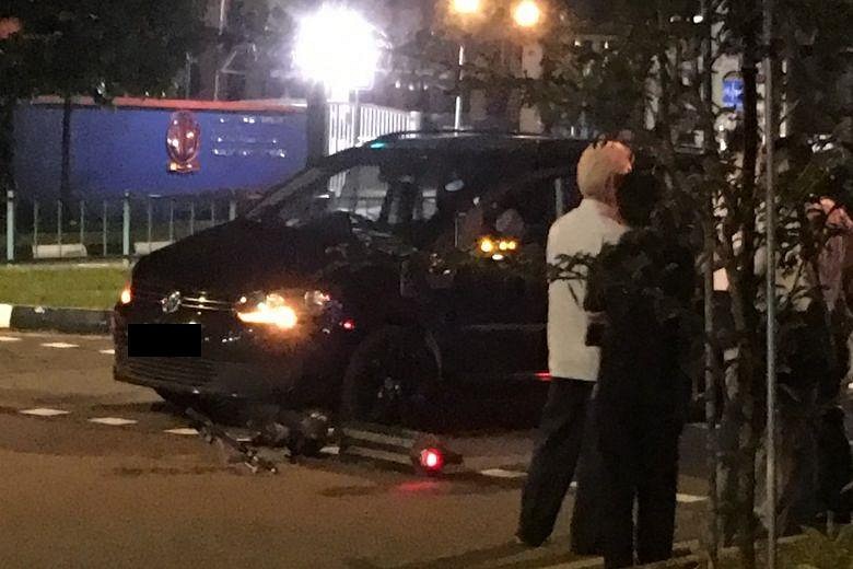 E-scooter Rider Taken To Hospital After Collision With Car In Yishun ...