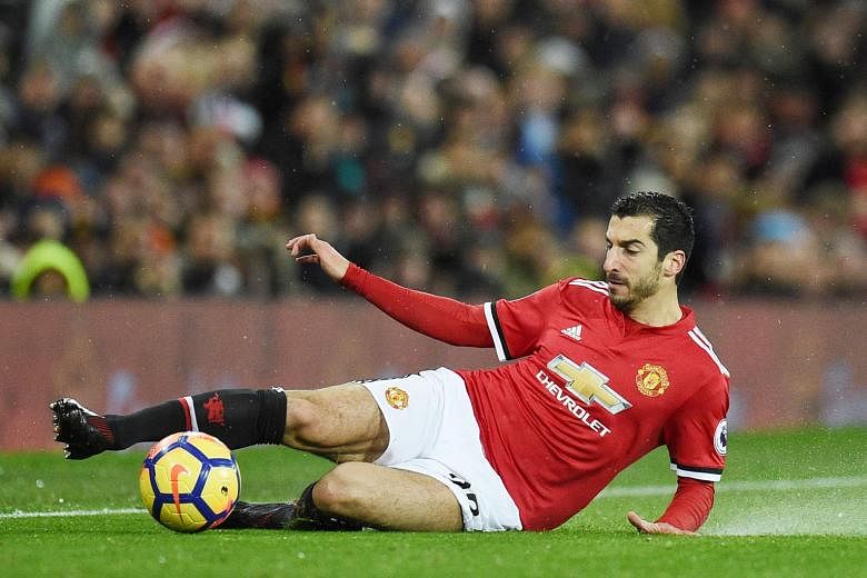 Midfielder Henrikh Mkhitaryan could be on the way out of United in the January transfer window. He has not started a game since the loss at Chelsea on Nov 5 and has been left out of the last four match-day squads.
