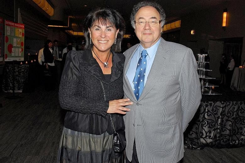 Mr Barry Sherman, who founded Apotex, and his wife Honey in a 2010 photo.