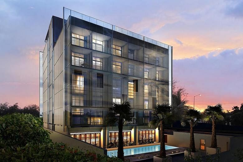 CapitaLand's serviced residence business unit, The Ascott, is boosting its record growth this year with its first foray into Africa. The 220-unit Oxford Street Accra (left) will open in phases from 2019, while the 40-unit Kwarleyz Residence will open