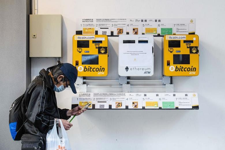 ATM machines for digital currencies in Hong Kong. Bitcoin's monumental gains this year have spurred caution and alarm among some policymakers.
