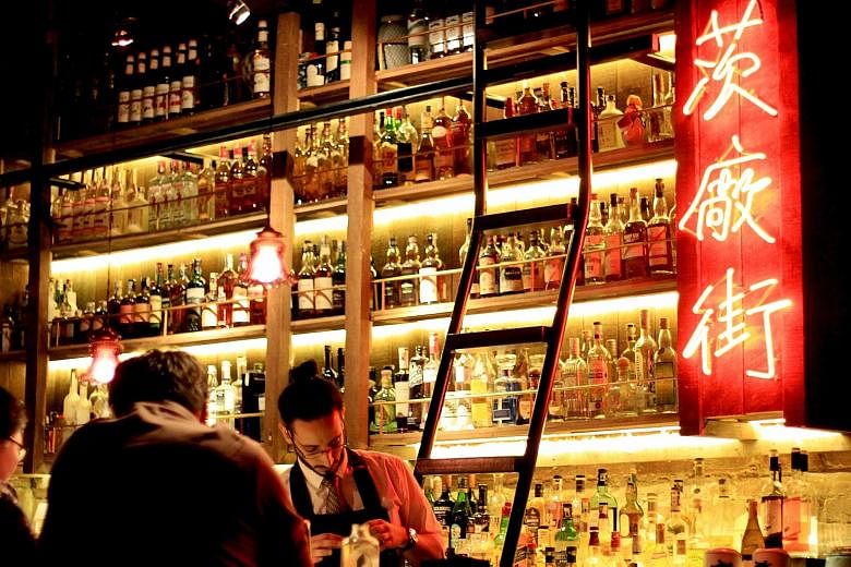 Also benefiting from the demand for high-end living are speakeasies that serve customised drinks created by mixologists.. PS150 (above), tucked into a corner of the Malaysian capital's Chinatown, is one such bar that quenches the thirst of the upper-middl