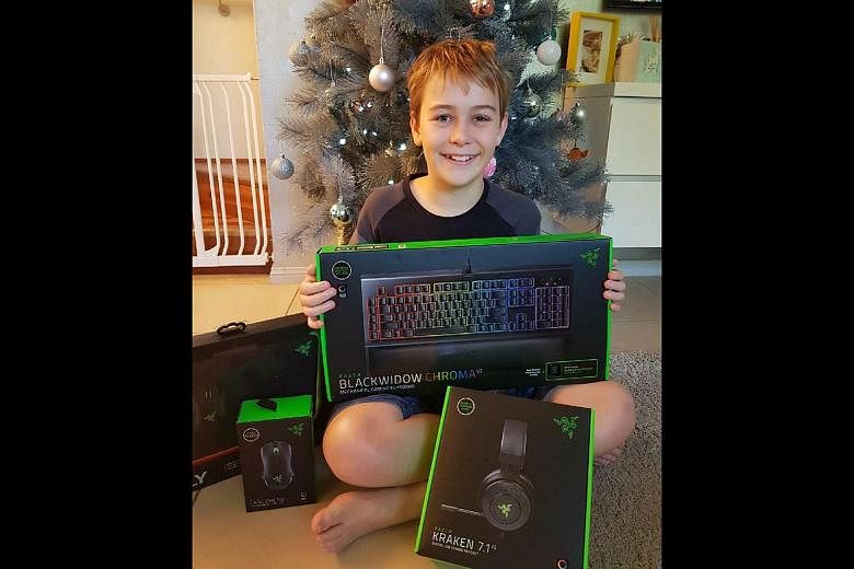 Australian boy's Christmas gifts burgled, but Razer the day with replacement keyboard, gaming suite | The Straits Times