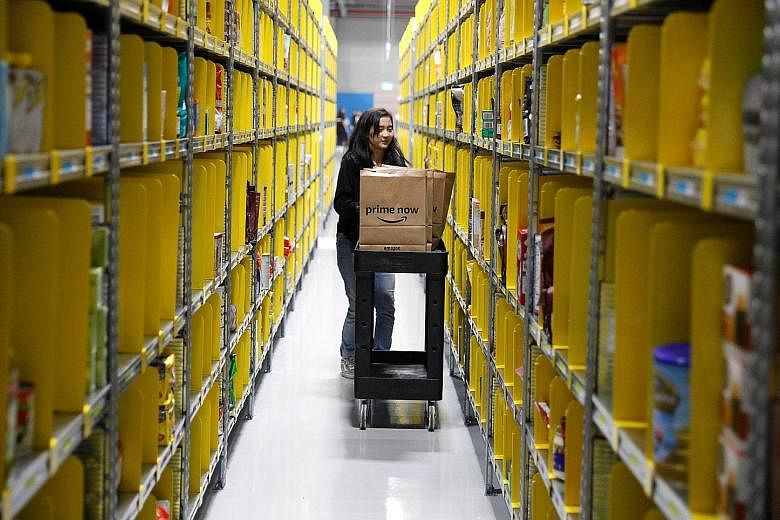Clusters of vending machines dispensing everything from meals to gardening kits have popped up in housing estates, malls and MRT stations. Amazon's Prime Now fulfilment centre in Singapore. The US giant's foray into the region set the stage for a cla